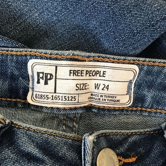 Free People • High Waist Crop Straight Leg Jeans - Picture 6 of 8